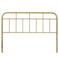 Alessia Metal Twin Headboard - Gold