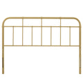 Alessia Metal Headboard - Gold — Gold Twin