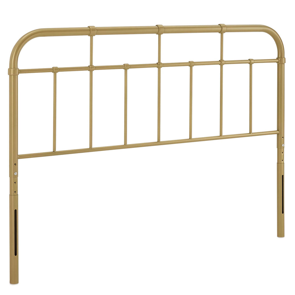 Alessia Metal Twin Headboard - Gold