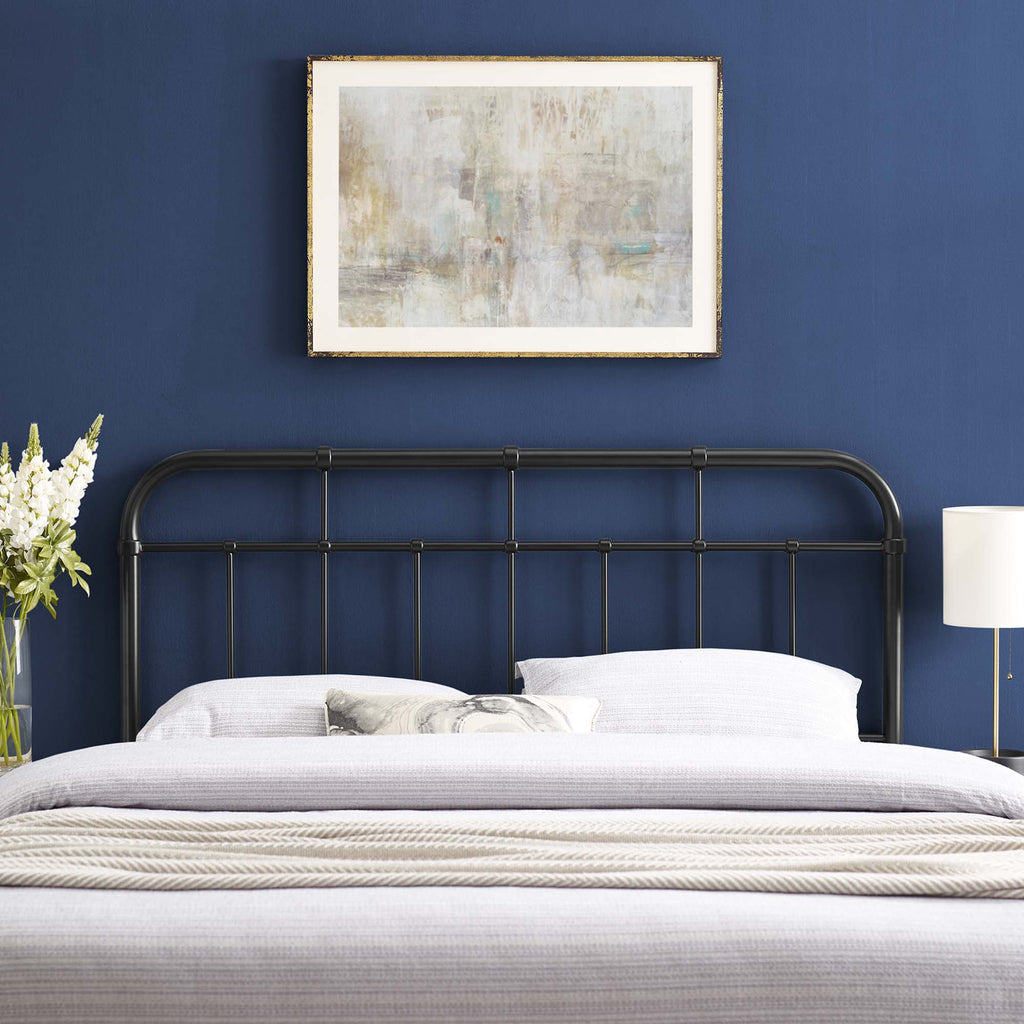 Alessia Metal Full Headboard - Black
