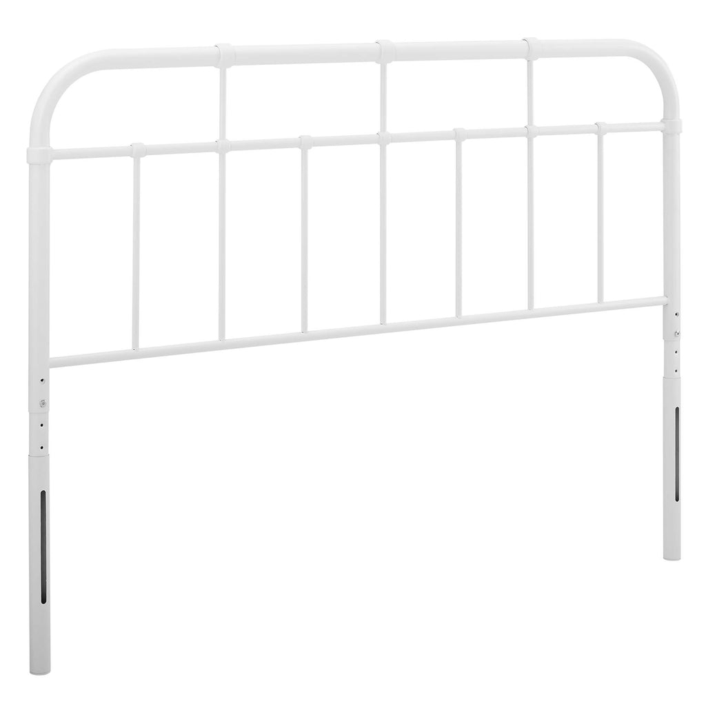 Alessia Metal Full Headboard - White
