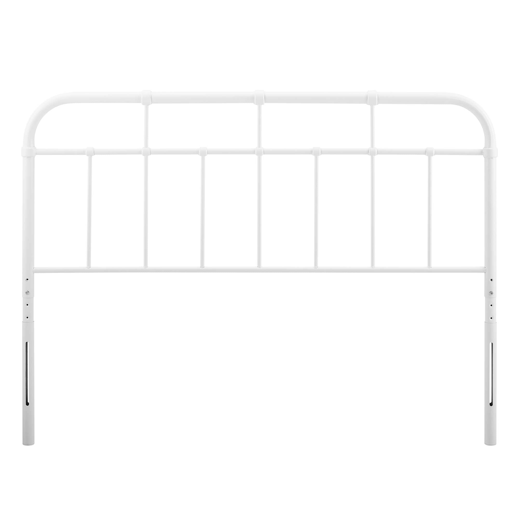 Alessia Metal Full Headboard - White