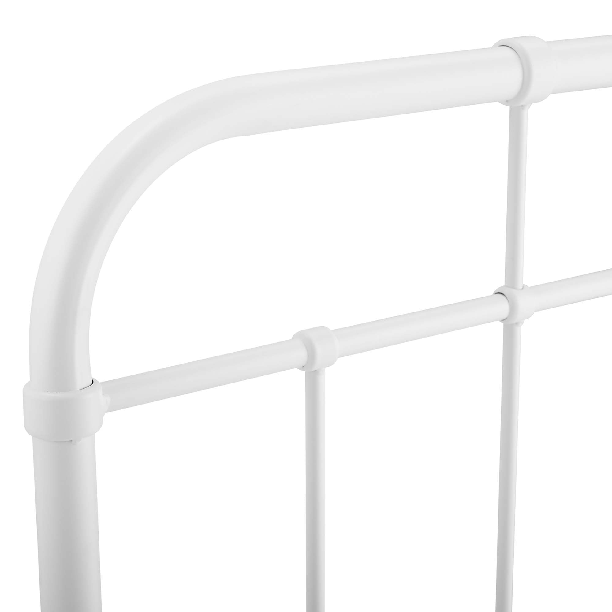 Alessia Metal Full Headboard - White