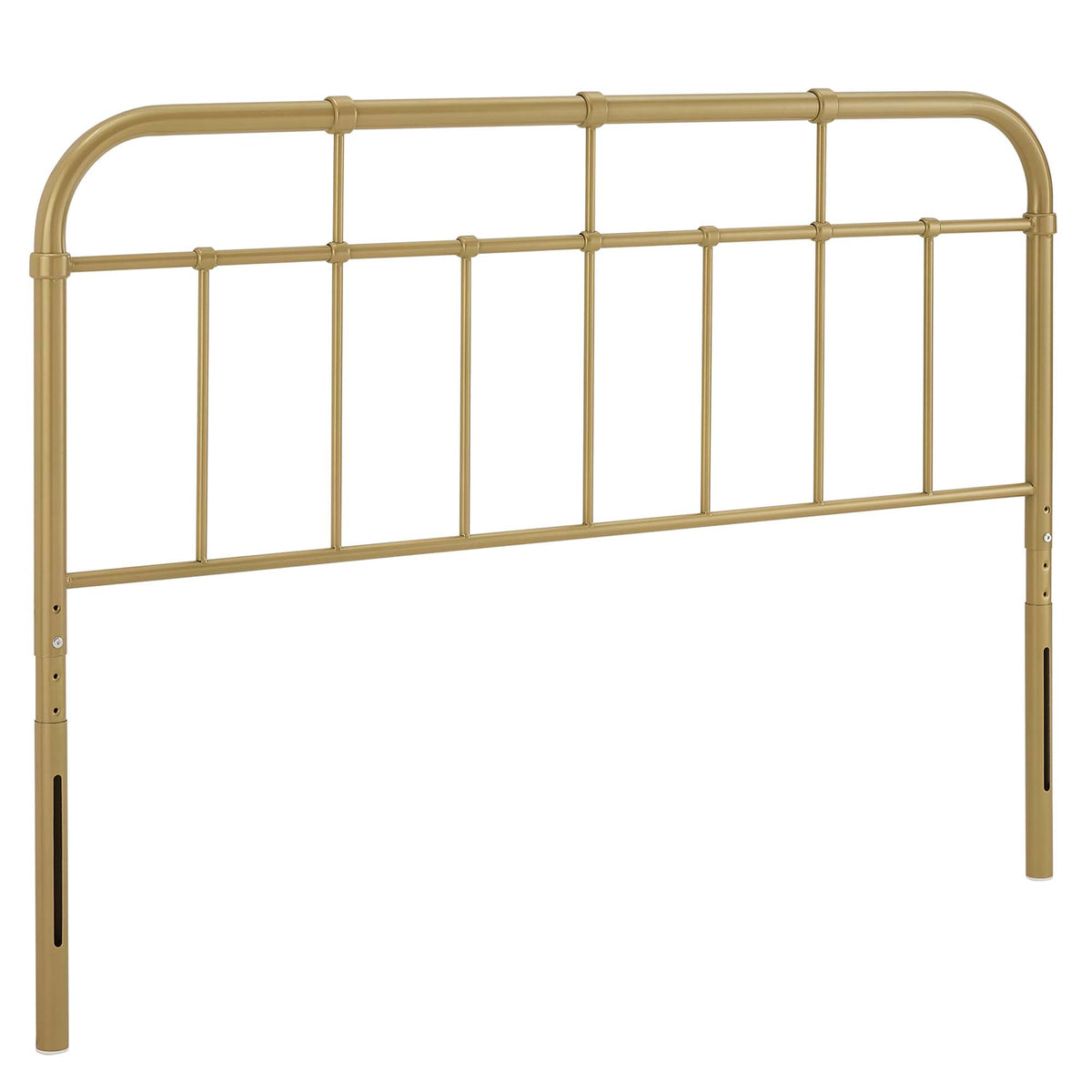 Alessia Metal Queen Headboard - Gold