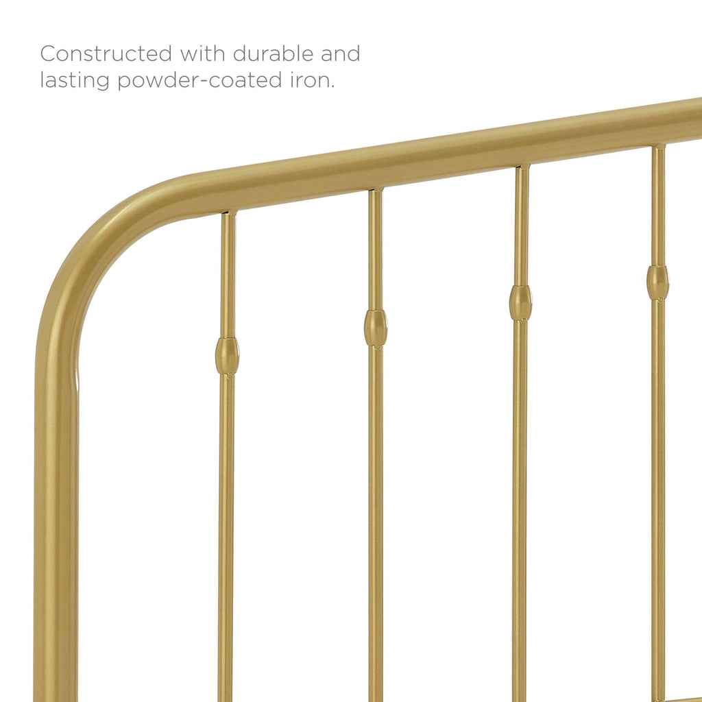 Lennon Metal Full Headboard - Gold