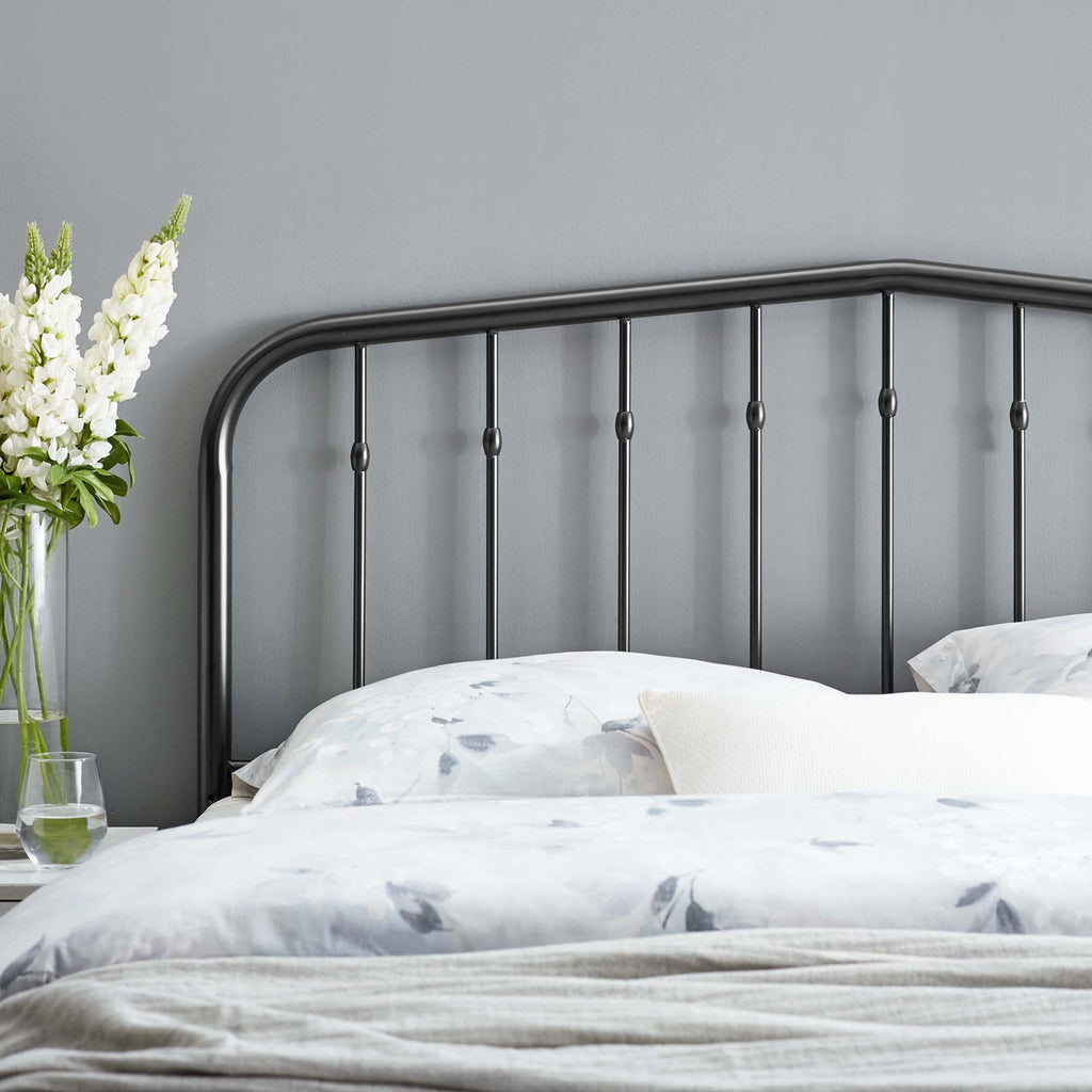Lennon Metal Queen Headboard - Black