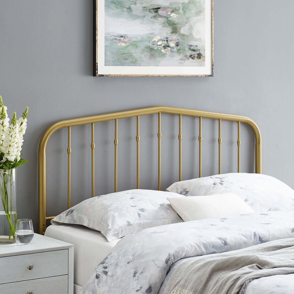 Lennon Metal Queen Headboard - Gold
