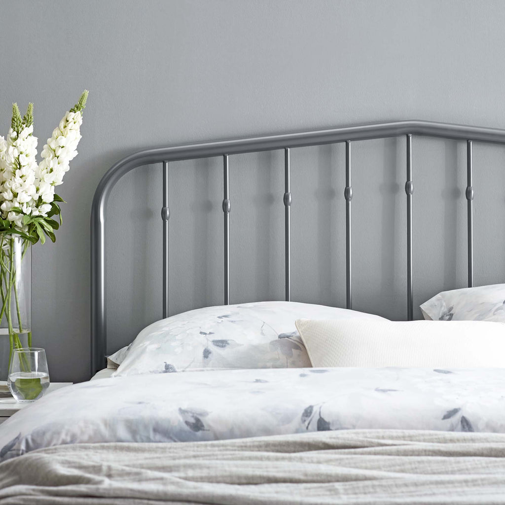 Lennon Metal Queen Headboard - Gray
