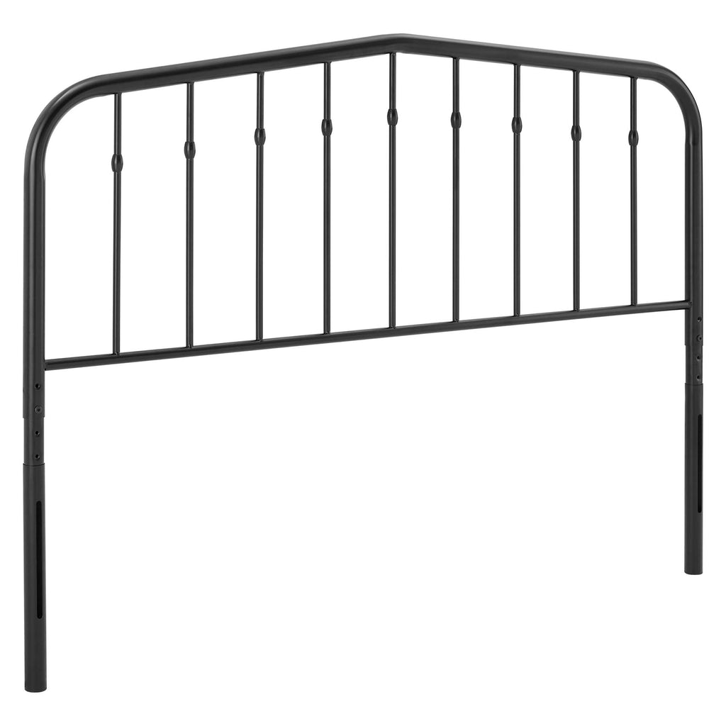 Lennon Metal King Headboard - Black