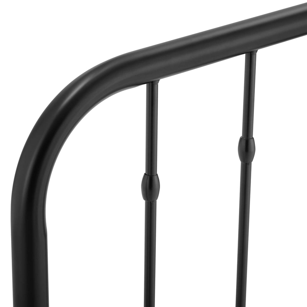 Lennon Metal King Headboard - Black