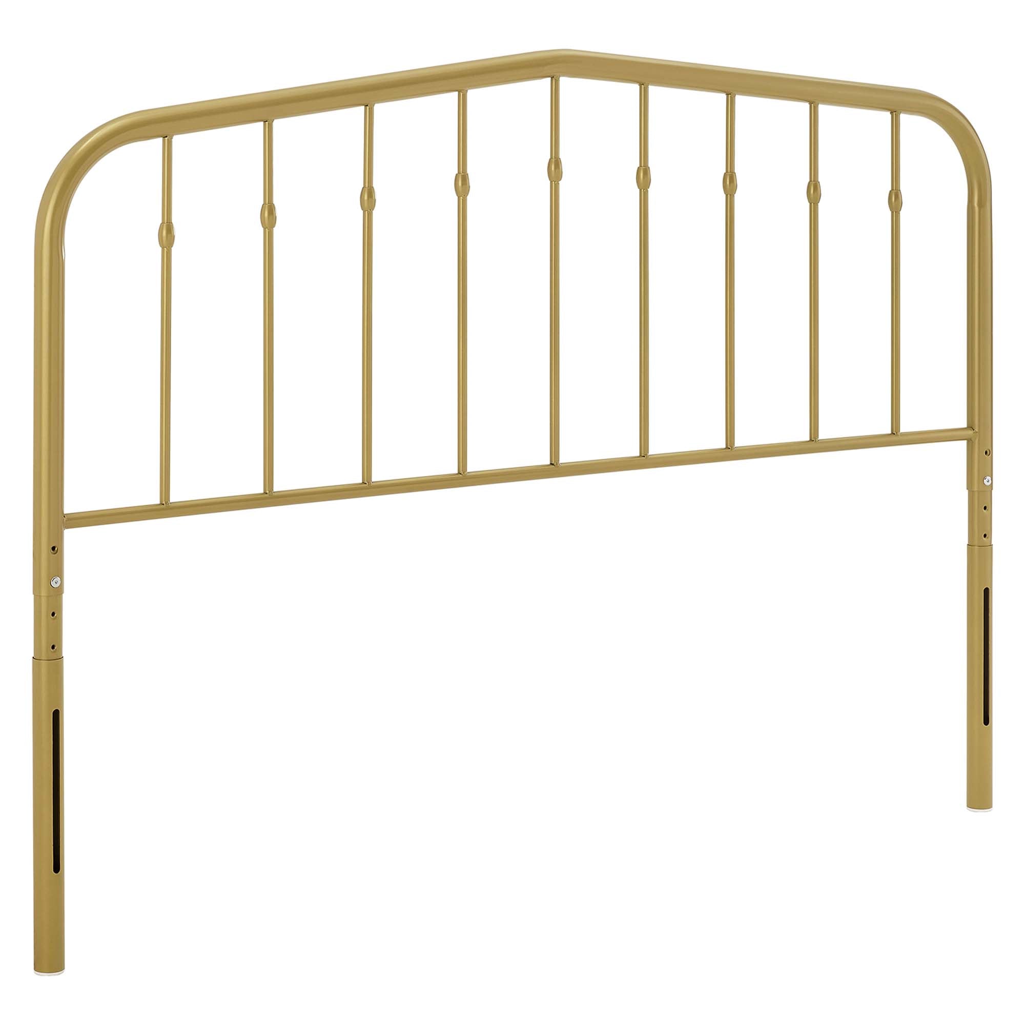 Lennon Metal King Headboard - Gold
