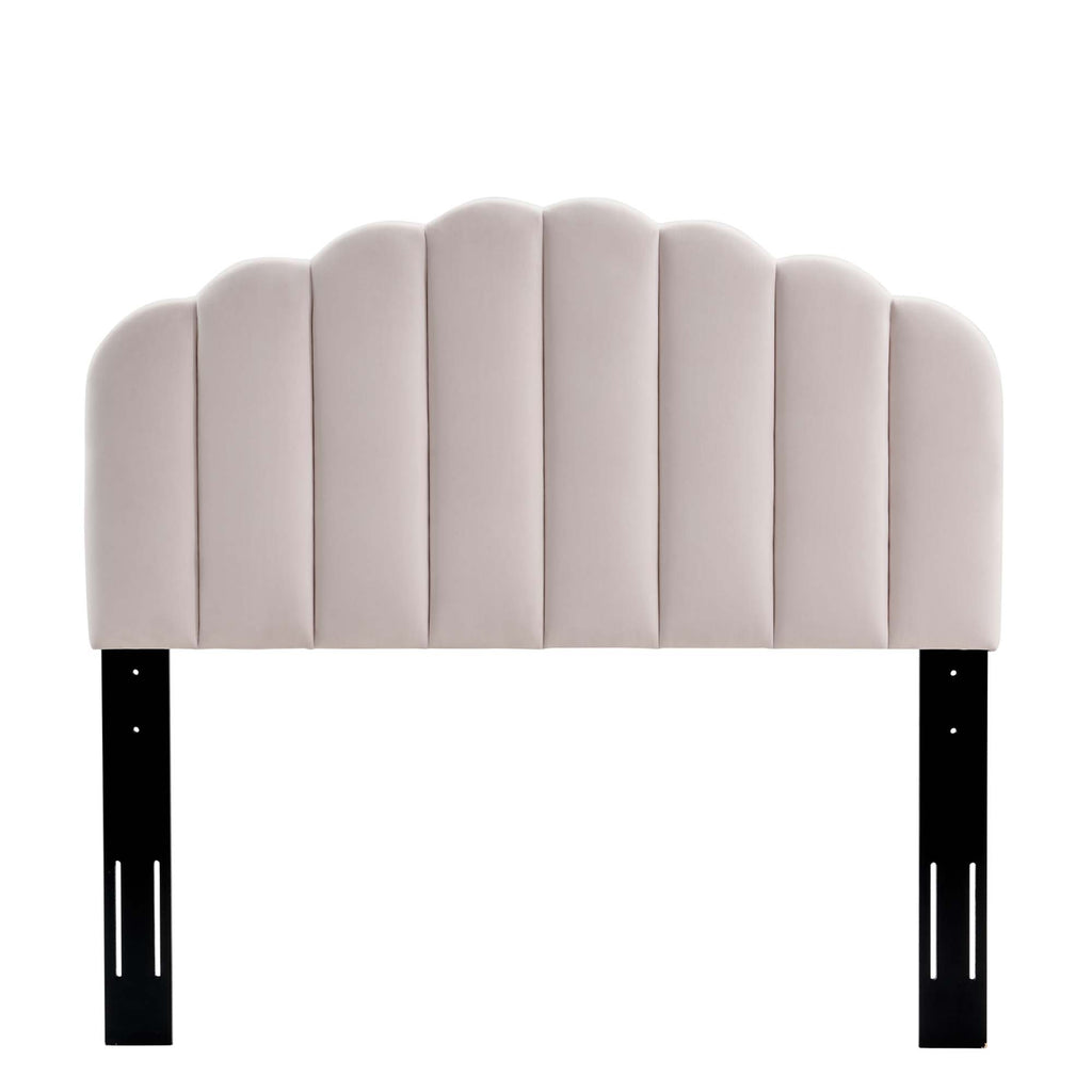 Veronique Performance Velvet Twin Headboard - Pink