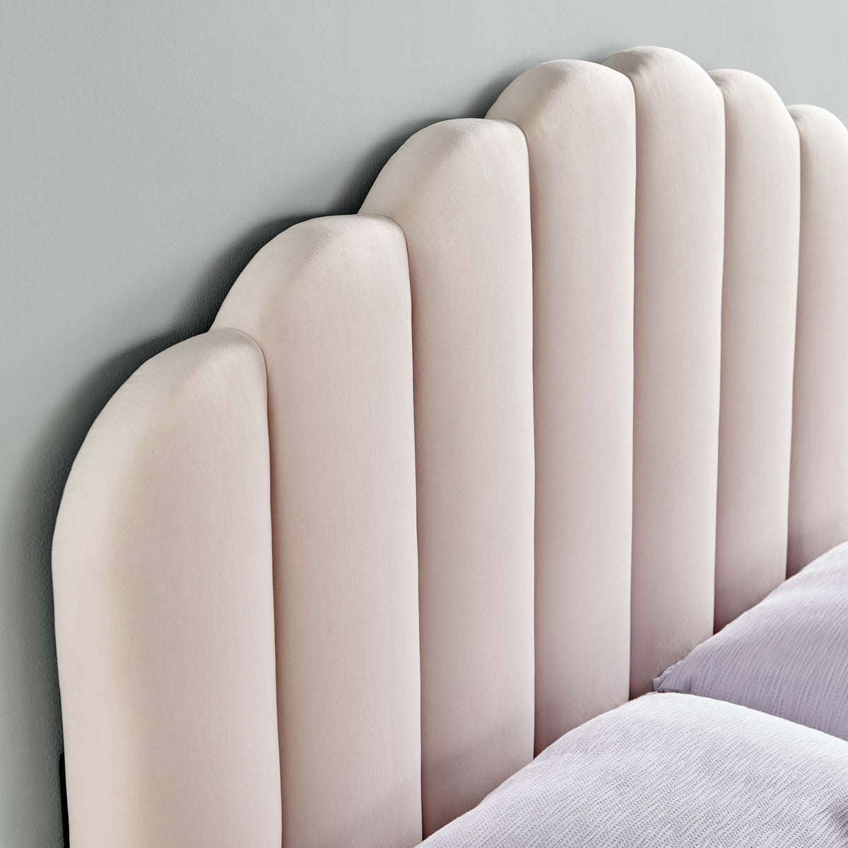 Veronique Performance Velvet Twin Headboard - Pink