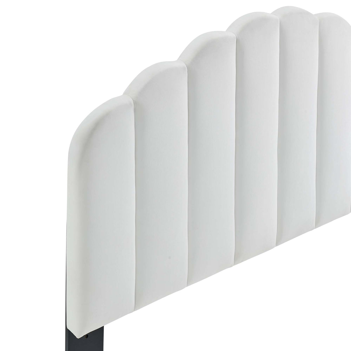 Veronique Performance Velvet Twin Headboard - White