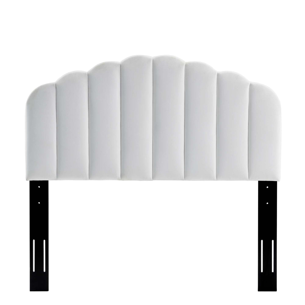 Veronique Performance Velvet Twin Headboard - White