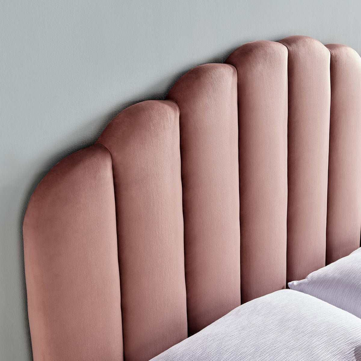 Veronique Performance Velvet Full/Queen Headboard - Dusty Rose