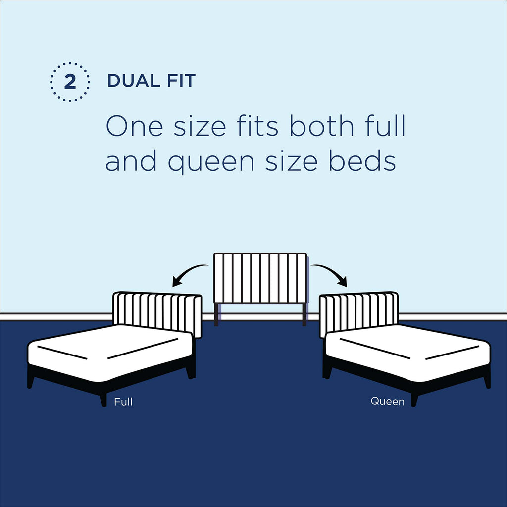 Veronique Performance Velvet Full/Queen Headboard - Light Gray