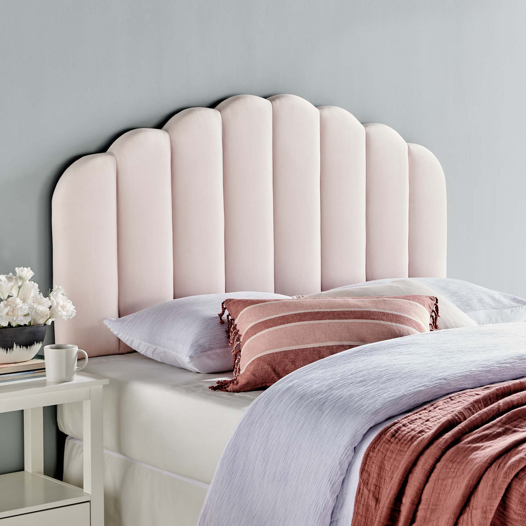 Veronique Performance Velvet Full/Queen Headboard - Pink