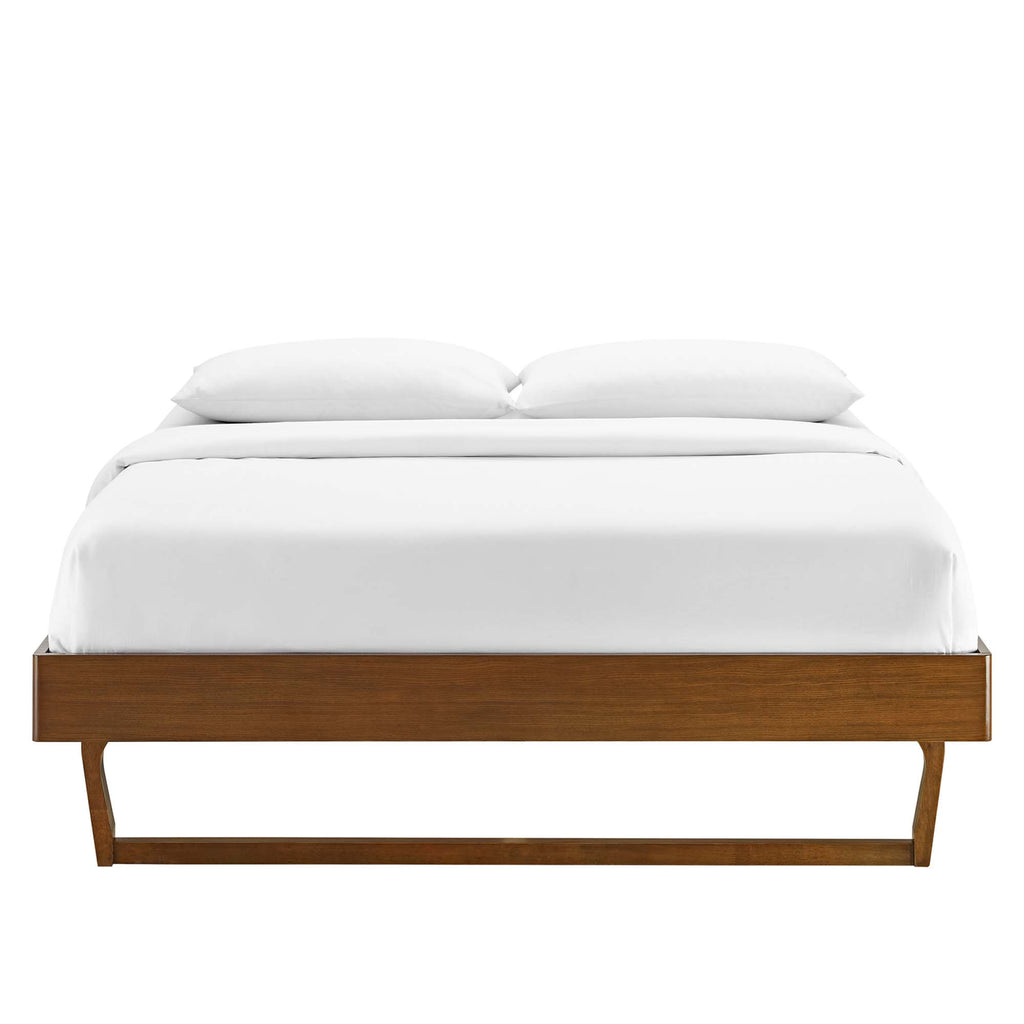 Billie Wood Twin Platform Bed Frame - Walnut