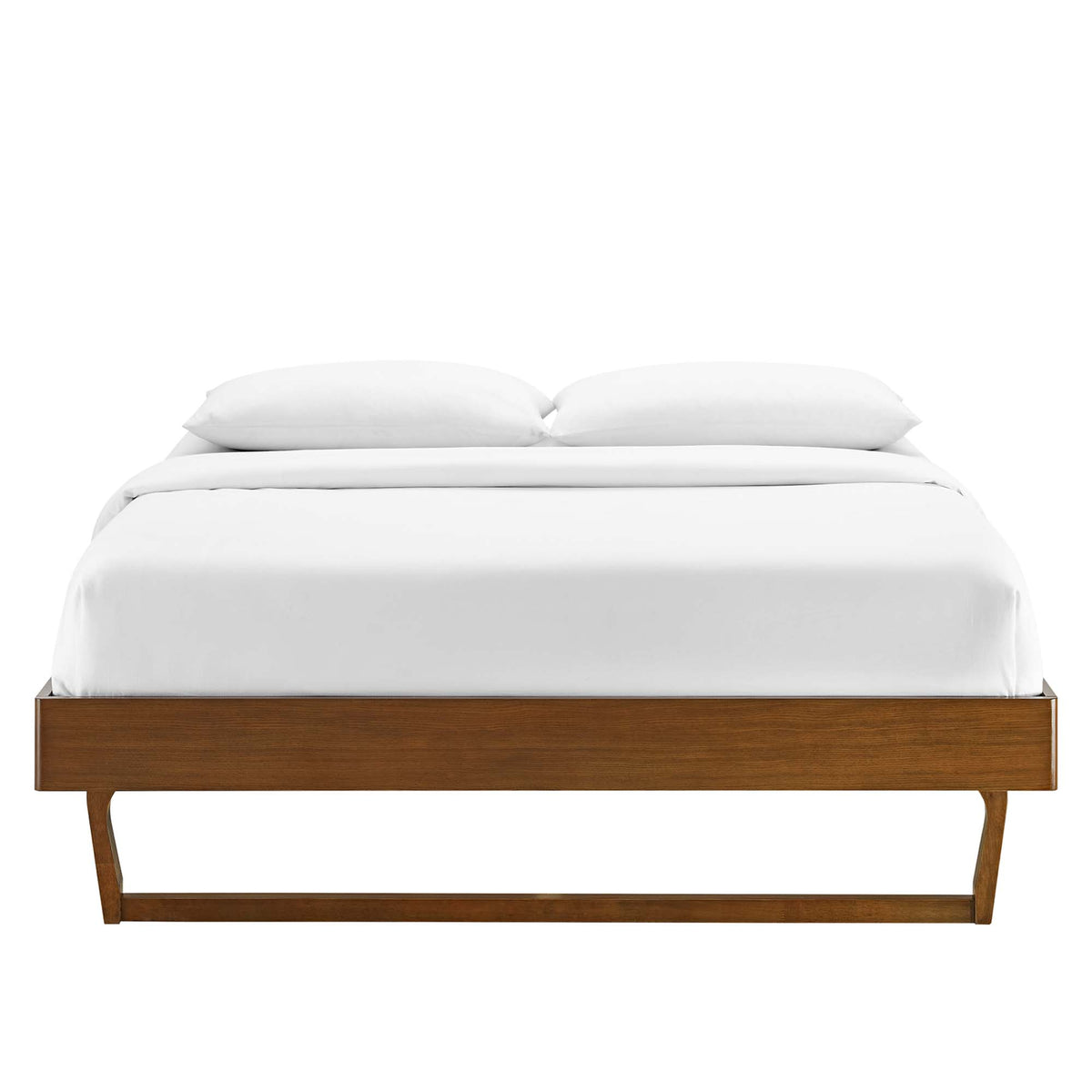 Billie Wood Twin Platform Bed Frame - Walnut