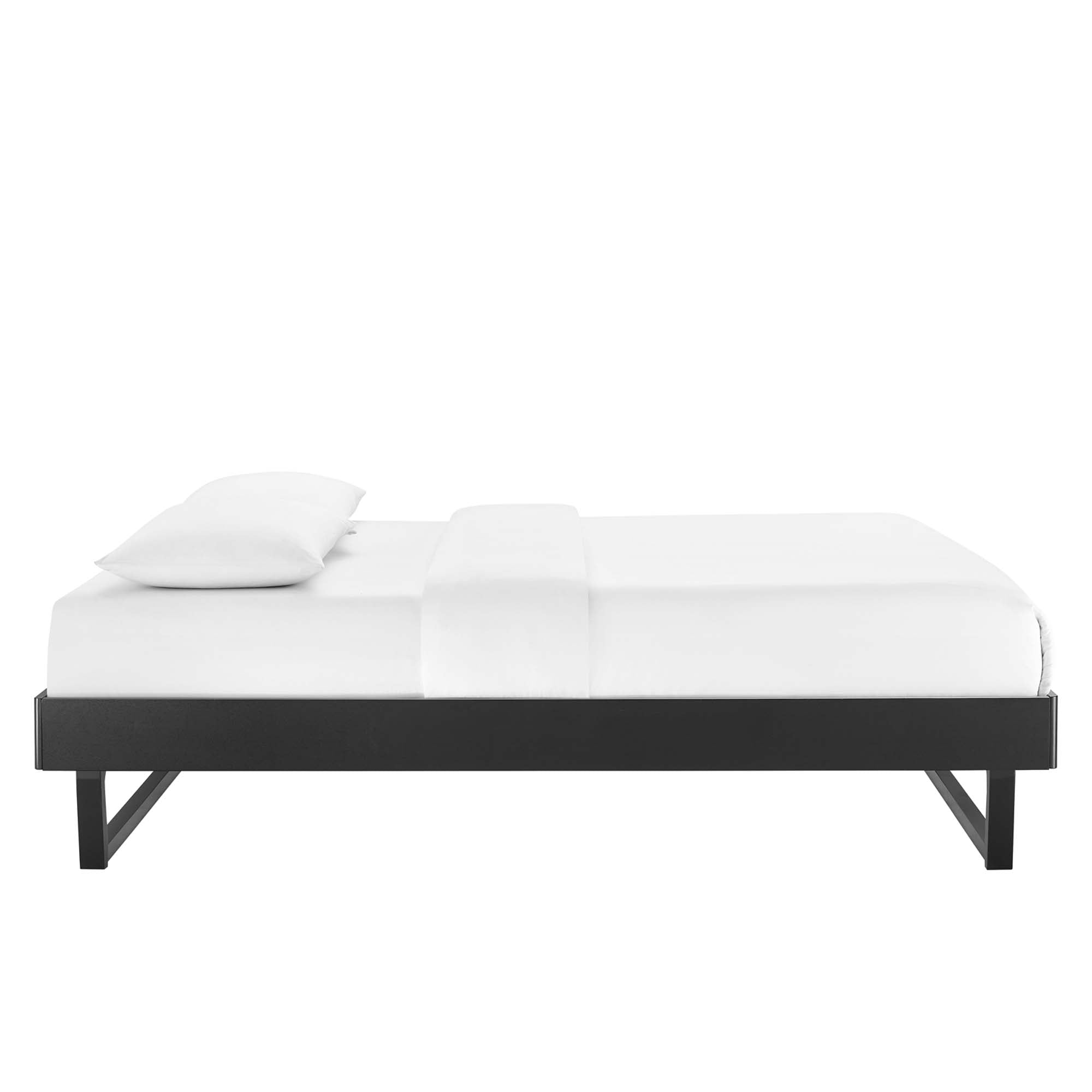 Billie Wood Full Platform Bed Frame - Black