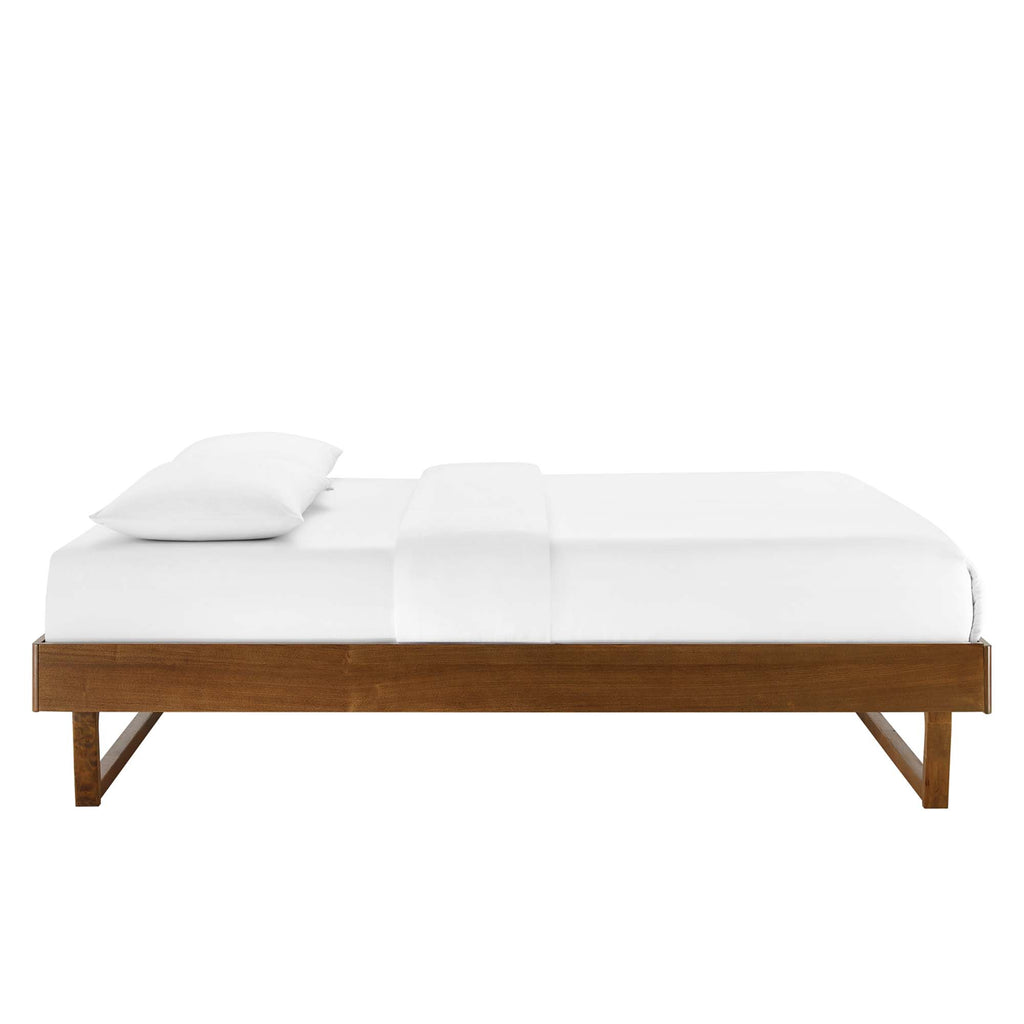Billie Wood Queen Platform Bed Frame - Walnut