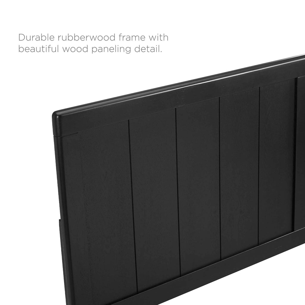 Robbie Wood Full Headboard - Black