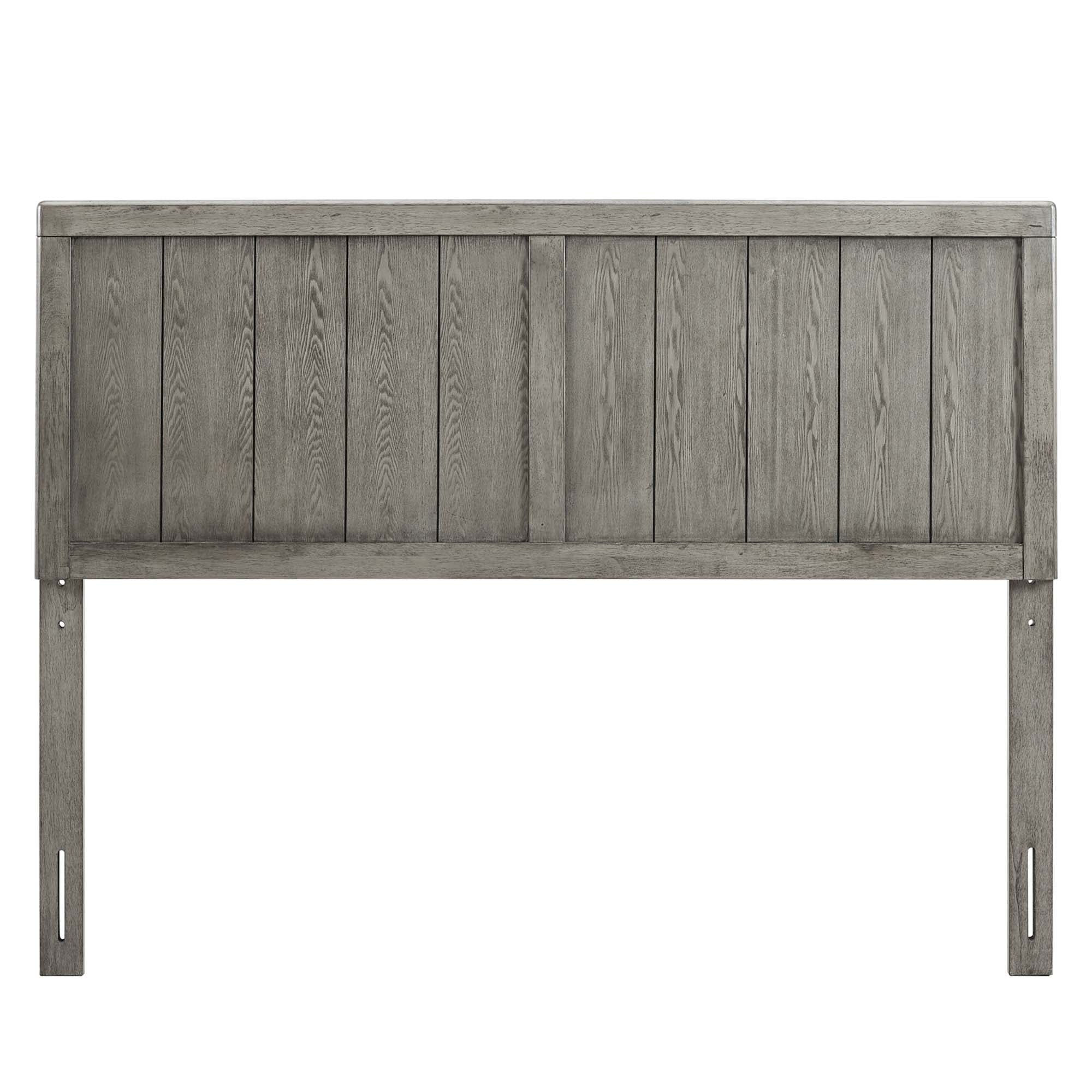 Robbie Wood Full Headboard - Gray