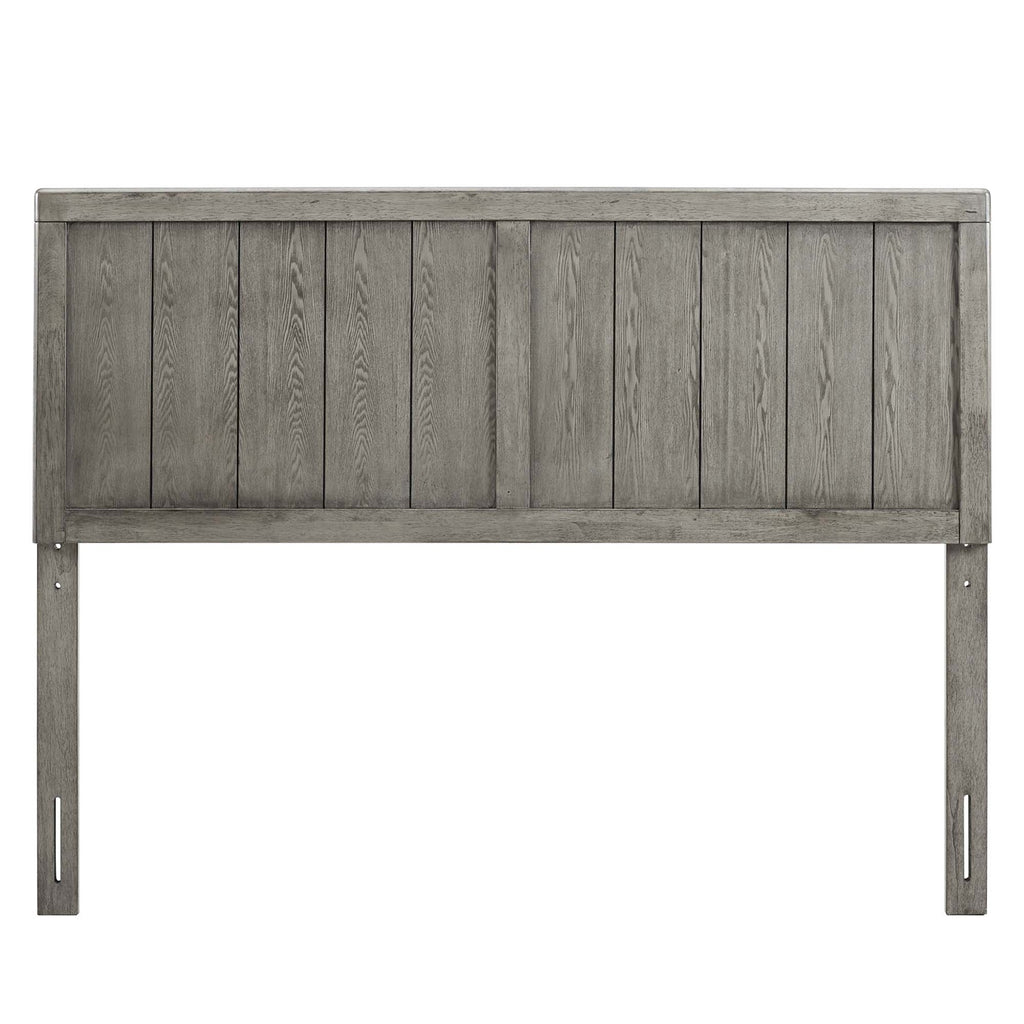 Robbie Wood Queen Headboard - Gray