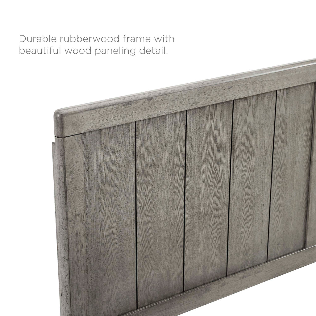 Robbie Wood King Headboard - Gray
