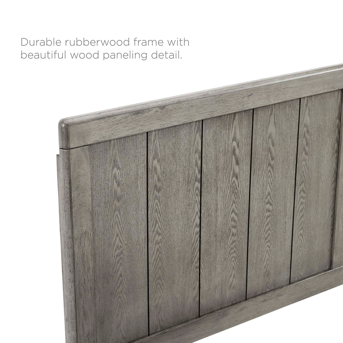 Robbie Wood King Headboard - Gray