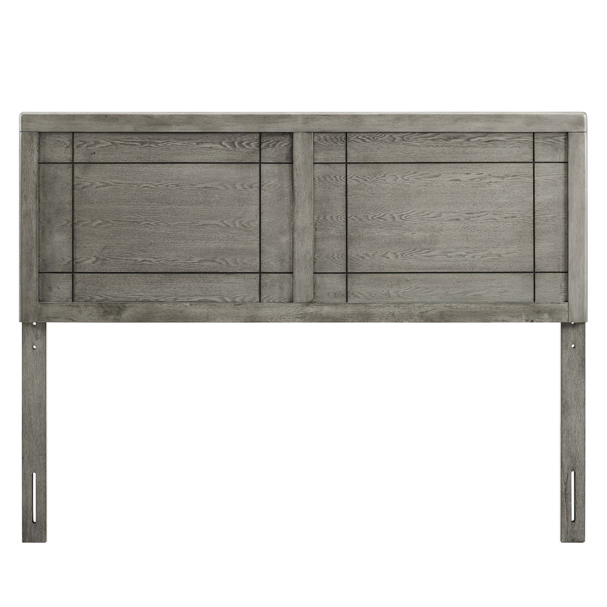 Archie Wood Twin Headboard - Gray
