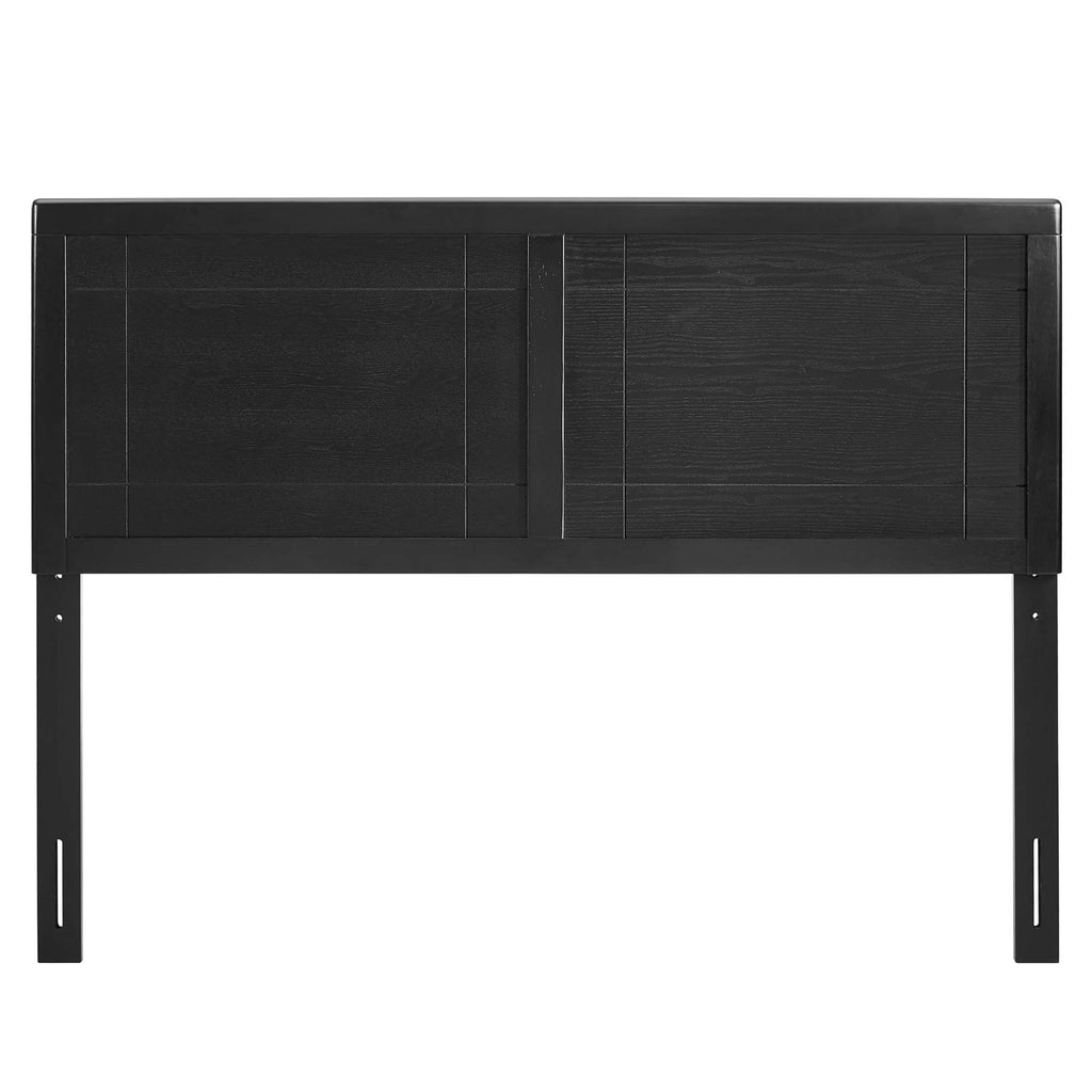 Archie Wood Full Headboard - Black