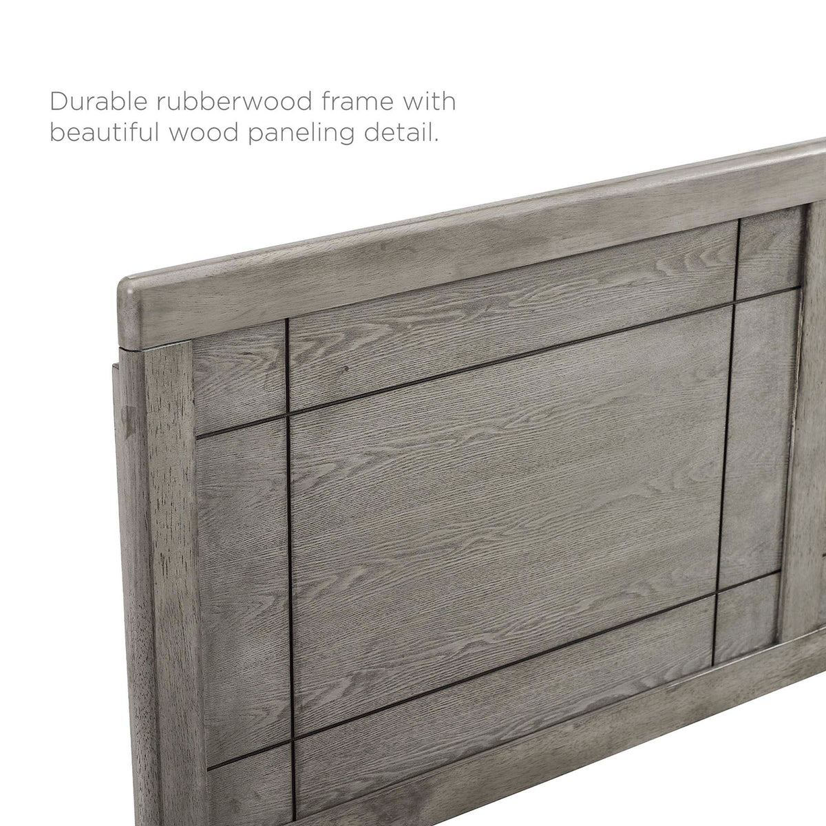Archie Wood Full Headboard - Gray