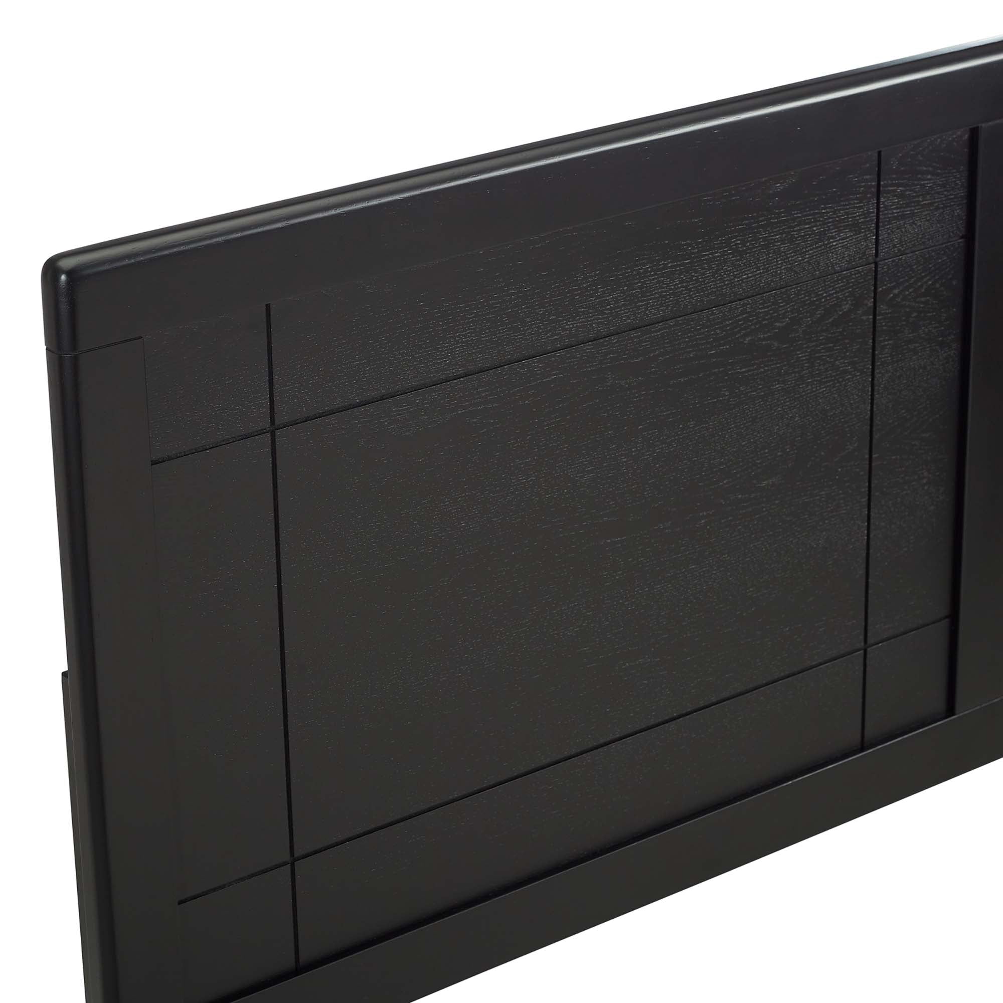 Archie Wood Queen Headboard - Black