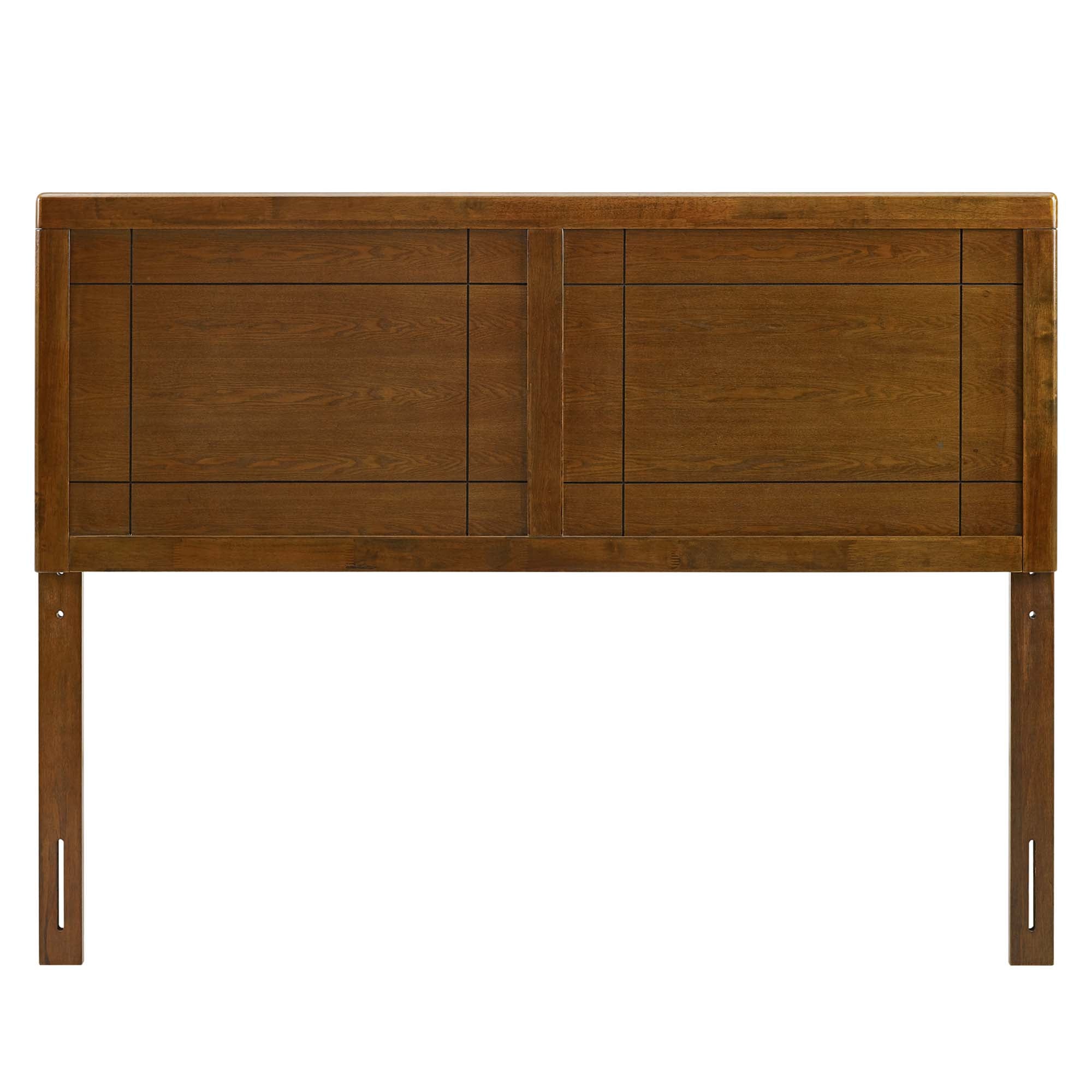 Archie Wood Queen Headboard - Walnut