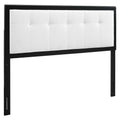 Draper Tufted Fabric and Wood Twin Headboard - Black White