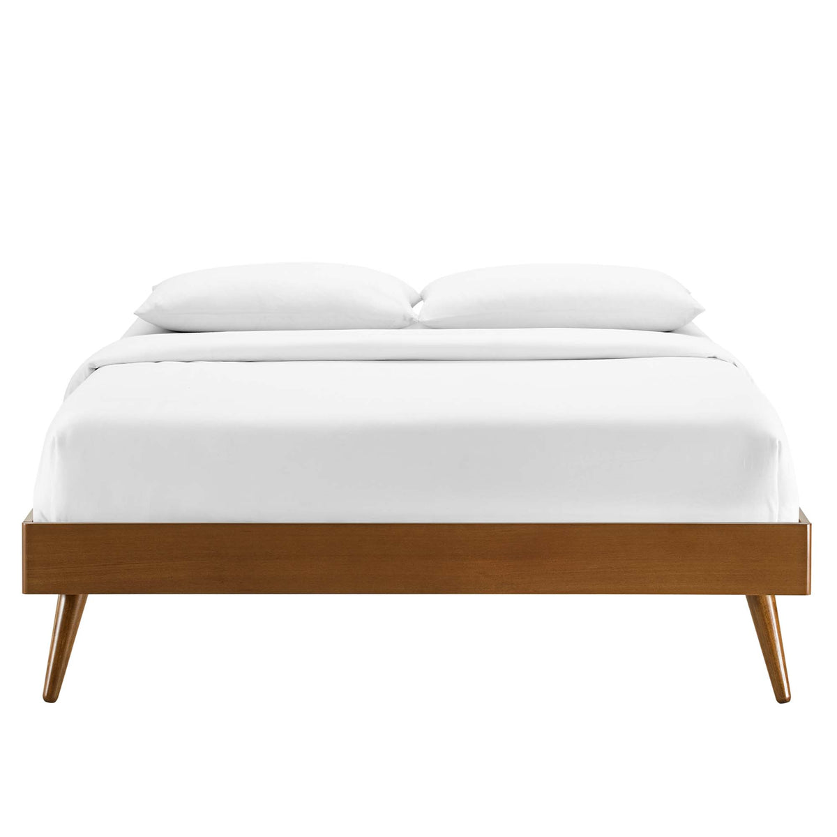 Margo Wood Full Platform Bed Frame - Walnut