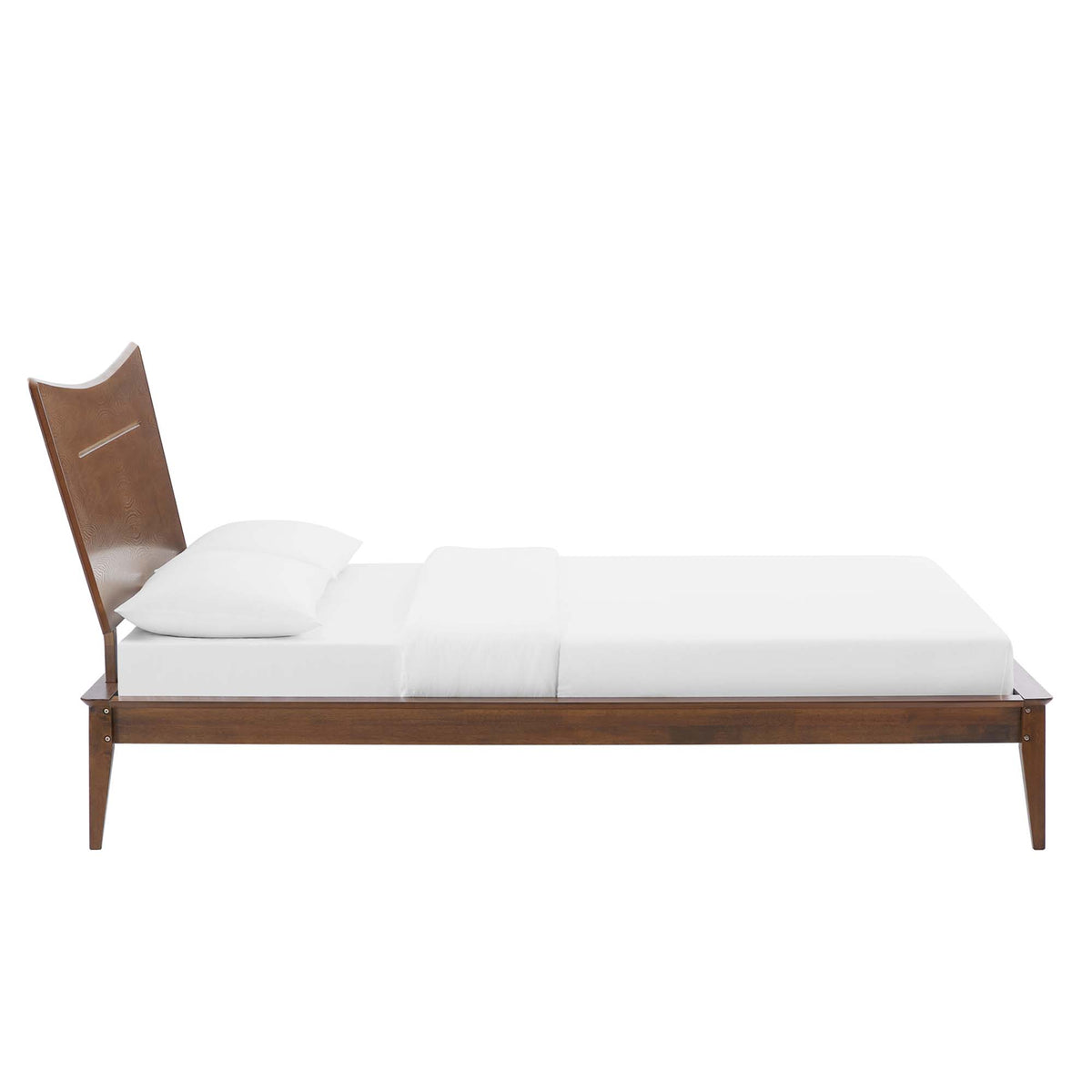 Astra Wood Queen Platform Bed - Walnut