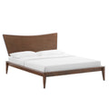 Astra Wood King Platform Bed - Walnut