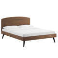 Bronwen Wood Queen Platform Bed - Walnut