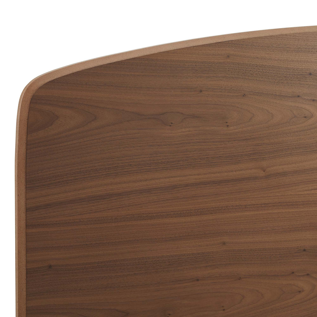 Bronwen Wood Queen Platform Bed - Walnut