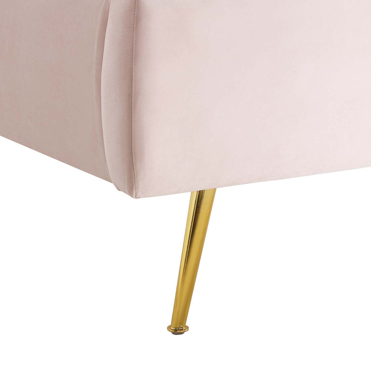 Lana Performance Velvet Queen Wingback Platform Bed - Pink