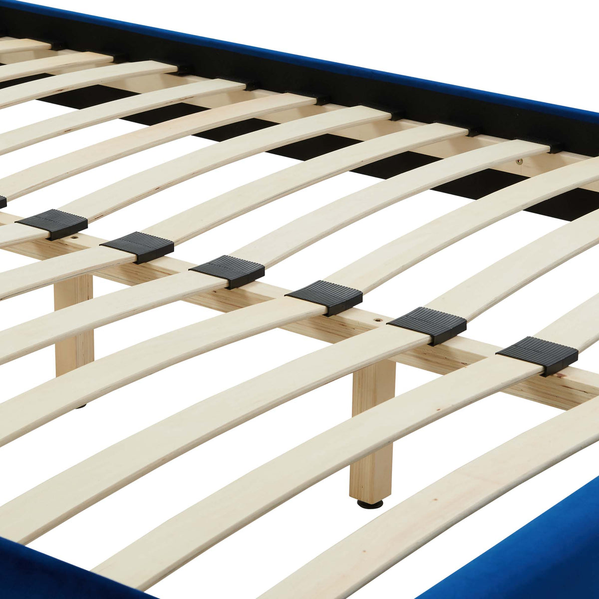 Sutton Performance Velvet Full Bed Frame - Navy