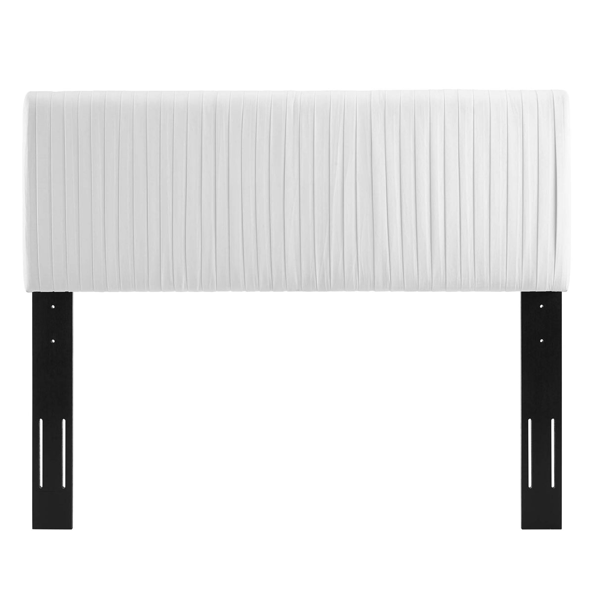 Eloise Channel Tufted Performance Velvet Full/Queen Headboard - White