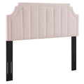 Alyona Channel Tufted Performance Velvet Twin Headboard - Pink