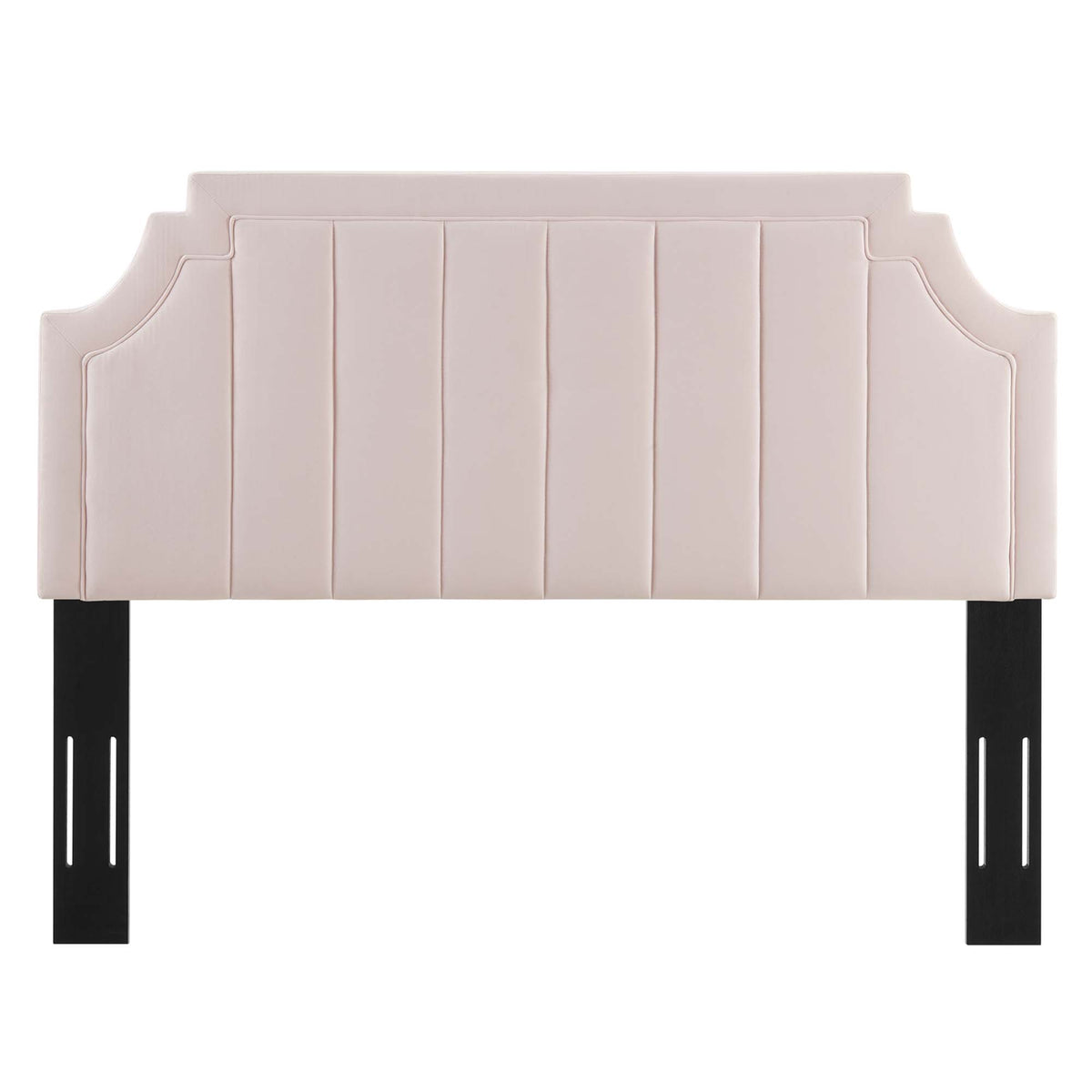 Alyona Channel Tufted Performance Velvet Twin Headboard - Pink