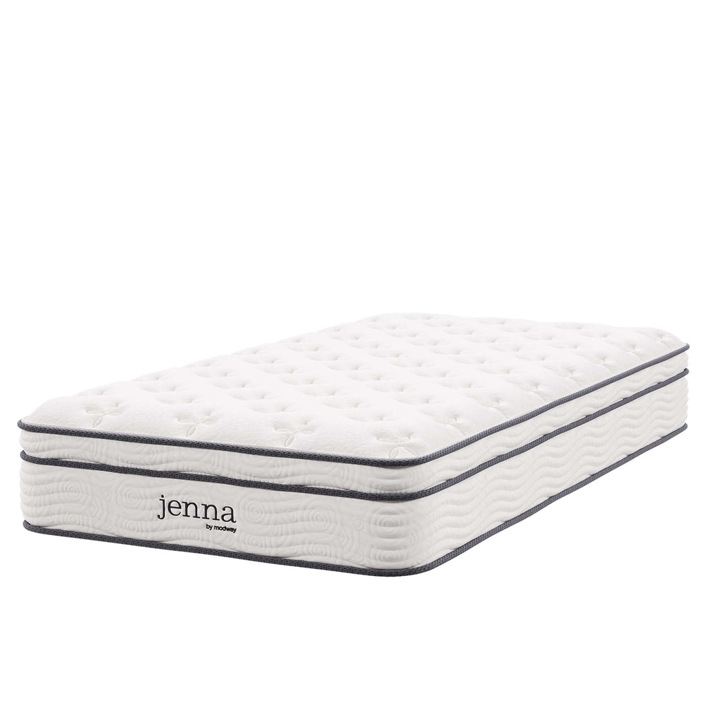 Jenna 10" Innerspring and Foam Twin XL Mattress - White