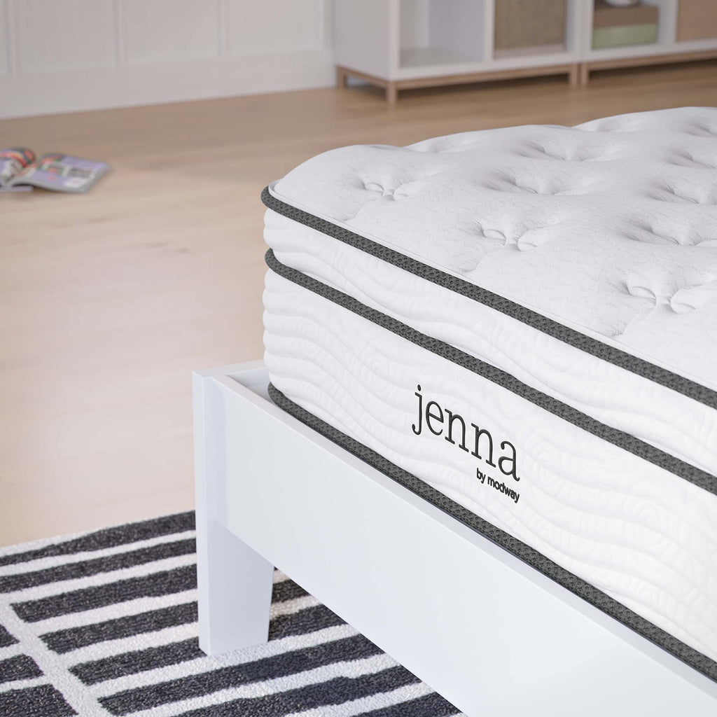 Jenna 10" Innerspring and Foam Twin XL Mattress - White