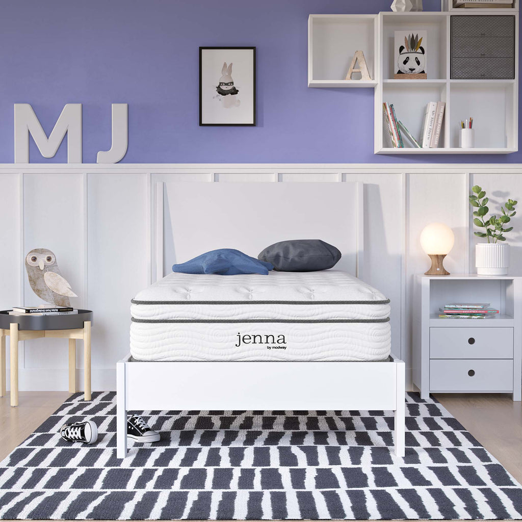 Jenna 10" Innerspring and Foam Twin XL Mattress - White